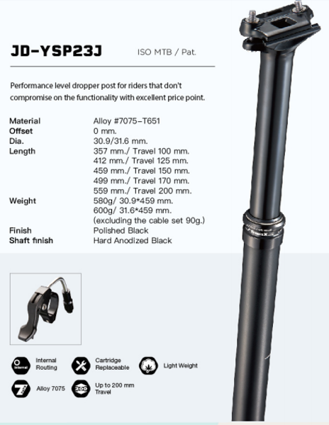 Tranzx dropper 30.9 mm deals