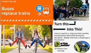 Frankston Trainline Disruption, bike commuting as an alternative