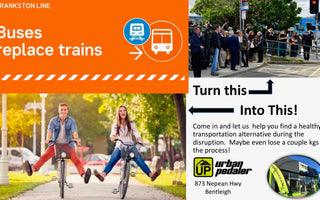Frankston Trainline Disruption, bike commuting as an alternative