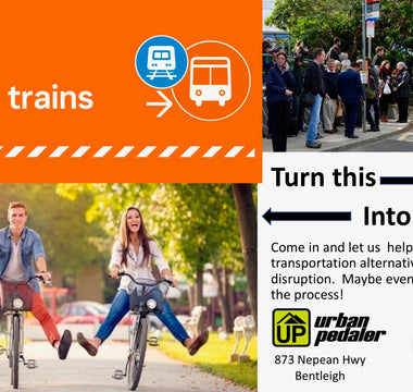 Frankston Trainline Disruption, bike commuting as an alternative