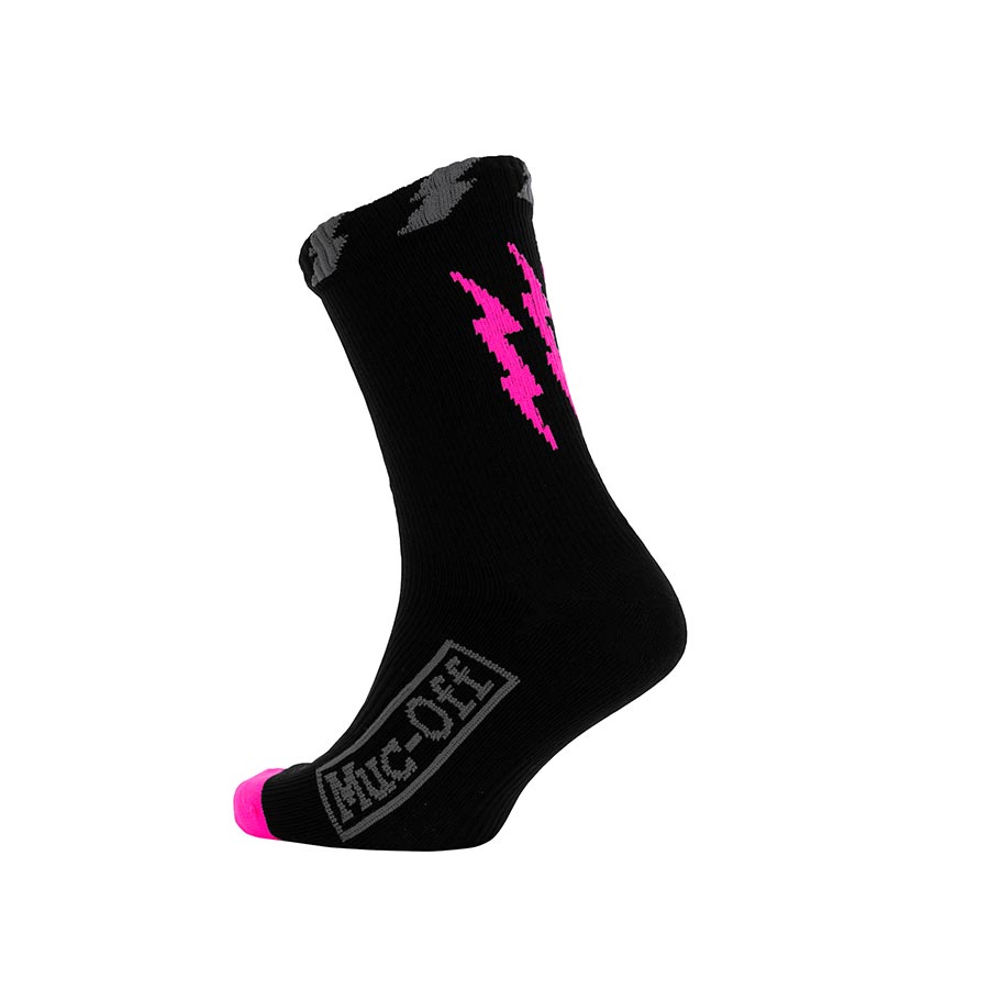 Muc-Off Waterproof Socks | Black & Pink