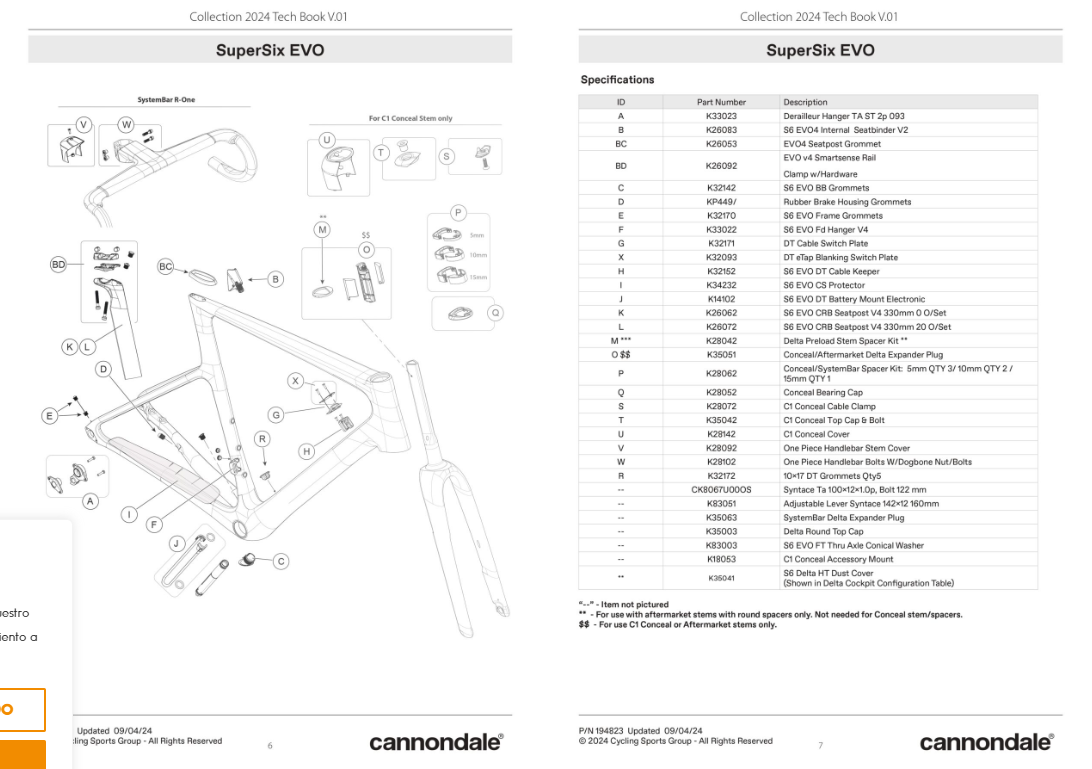 Cannondale Thru Axle Conical Washer for Supersix Evo | K83003