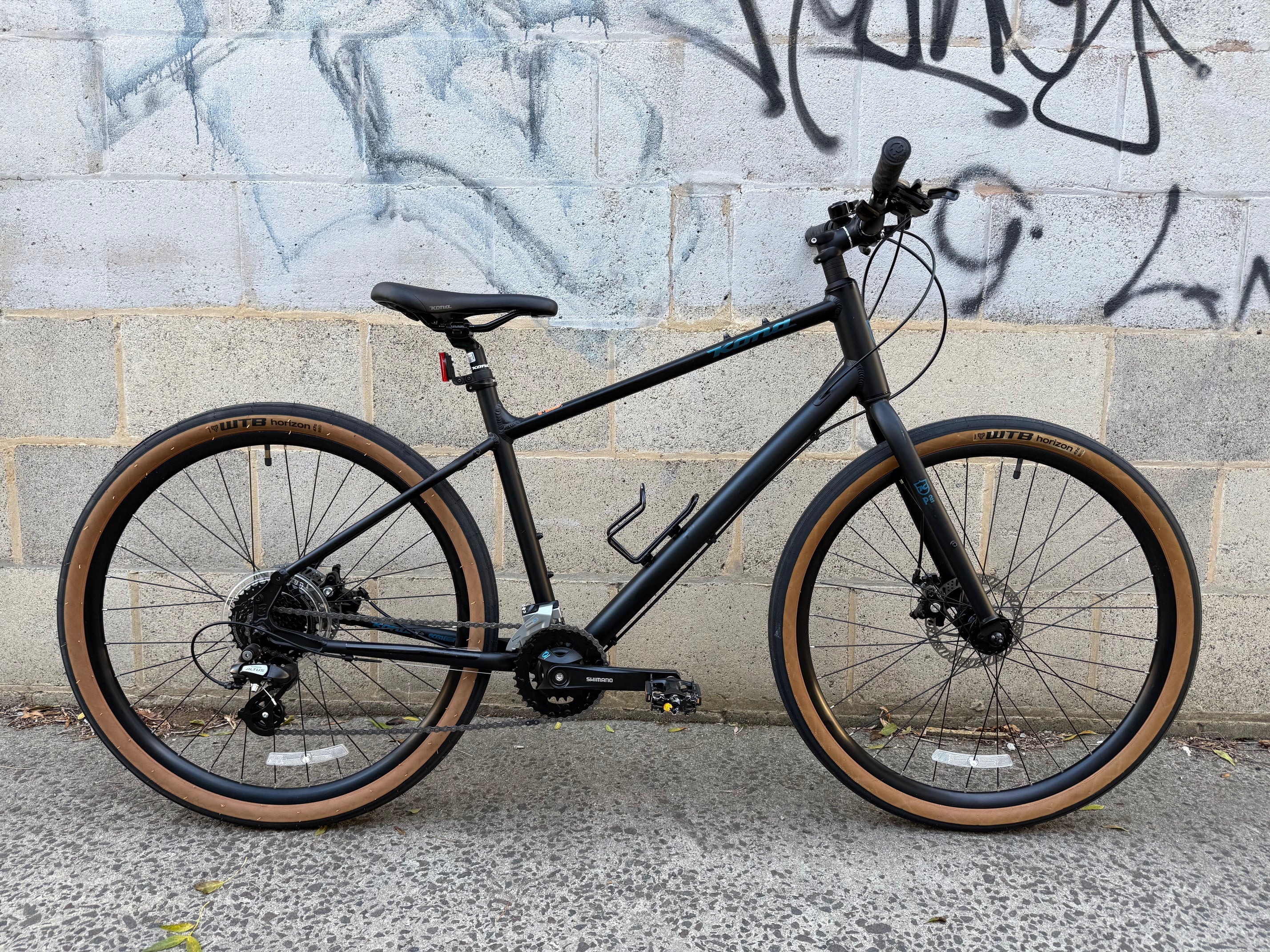 Disc Brakes Kona Dew 2020 Hybrid Bike Kona Dew Plus Blue Line Bike