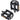 QBP Plastic MTB Pedals - 9/16" - Black