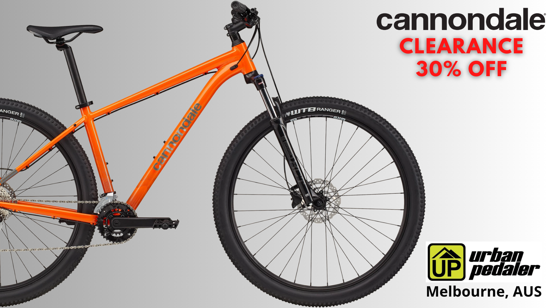 Cannondale orange top mountain bike