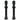 Velox Tubeless Schrader Valves - Black Alloy - 60mm - Pair
