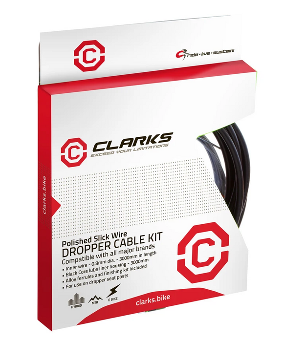 Clarks Replacement Dropper Cable Kit 0.8mm