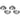 Profile Design Armrest Washers M6 to M5 | 4 Pieces